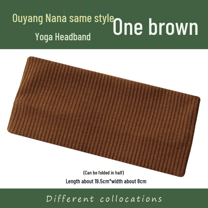 NewJeans Damen Weißes Elastisches Sportstirnband - Schlicht, Vielseitig, Strickstil