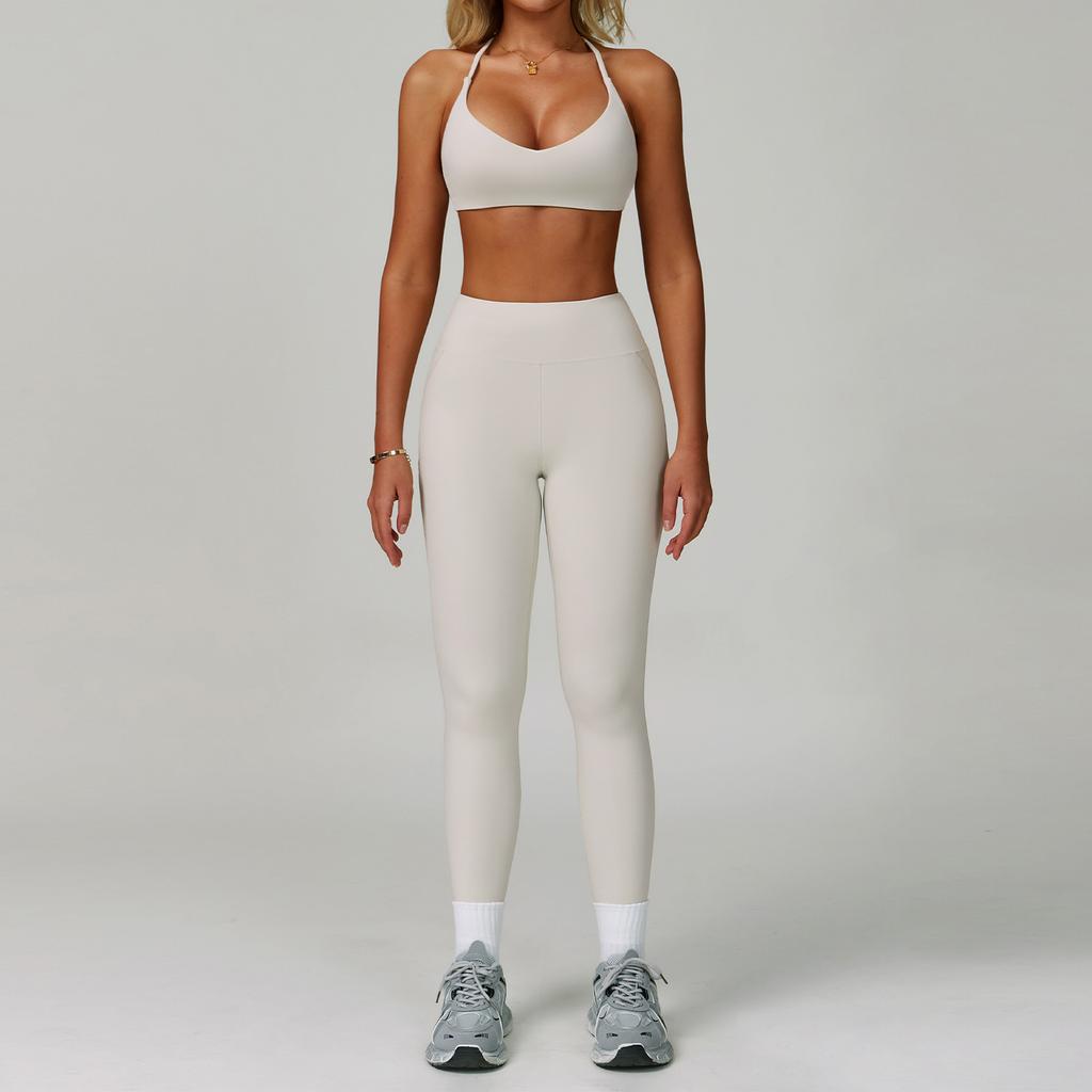 2 Piece Set Women's Tracksuit Fitness Clothes Yoga Sets Sportswear Workout Bra High Waist Leggings Set Gym Clothing Sports Suits