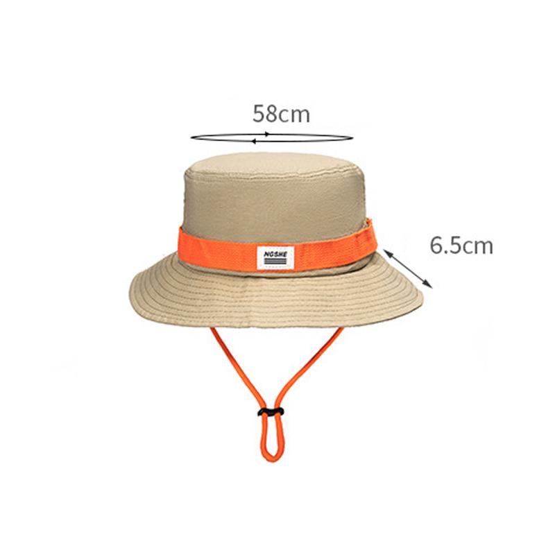 Summer Sunshade Sunscreen Hat Men's Mountaineering Camping Hat Foldable Large Eaves Quick-drying Fisherman Basin Hat Outdoor UV Protection