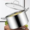 Daily Use Stainless Steel Soup Pot 26/28CM Soup Sauce Pan Kitchen Utensils Cooking Pots