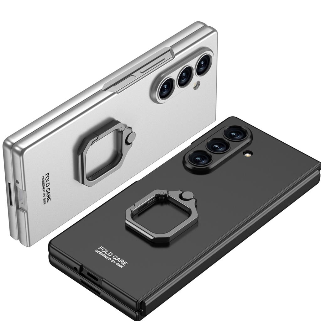 Applicable To Samsung GalaxyZ Fold8Ultra Mobile Phone Case Folding Protective Case Ring Holder Anti-drop Mobile Phone Case.