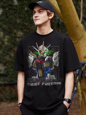 Mobile Suit Gundam Koszulka Graficzna Anime Męska Moda Letnia 2026 Oversize Street Casual Y2K Top Odzież Streetwear