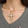Faith Inspired Crosses Necklace Charm Pendant Made with Sturdy Alloy Adjustable Chain for Men and Women Daily Use
