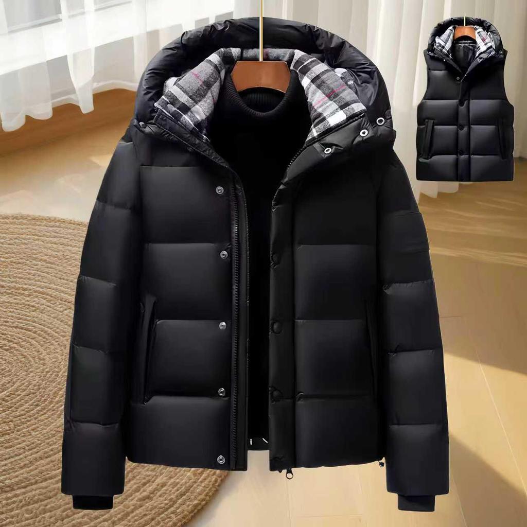 Balenciaga Unisex Zimní Vesta s Kapucí a Odnímatelnými Rukávy