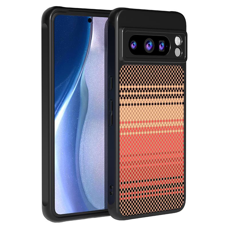 Striped Pattern Magnetic Phone Case For Google Pixel 10 8 7 Pro 9A 8A Pixel 9 10 Pro XL For Magsafe Wireless Charging Hard Cover