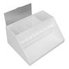 Eyelash Extension Compartment Box Dustproof 9 Holes Eyelash Extension Display Box for Makeup White