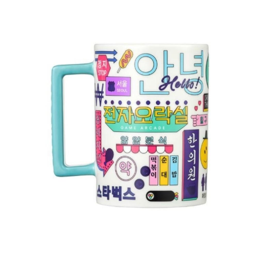 [Starbucks Korea] Korea Limited Hangeul Color-Changing Mug & BTS V-Cup Holder Set (Seoul Cafe Collection)/ Xion Mug Collection