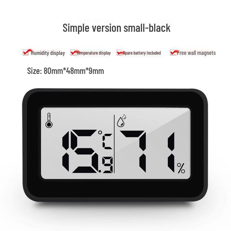 Pandun 1cm Thin Digital Indoor Thermometer & Hygrometer for Smart Homes
