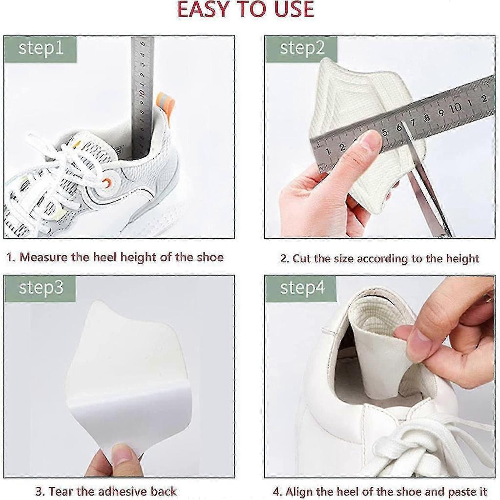 4 Pairs For Too Large Shoes, Self -adhesive Heels, Heel Protection Against Bulbs (9mm)