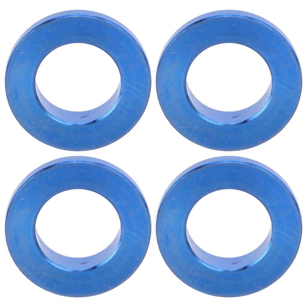 4Pcs Mountain Bike Titanium Alloy Screw Bolts Spacers Brake Caliper Gasket M6 Blue