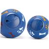 Dog  Dispensing Toy with Water Outlets, Durable Interactive Training Ball for Small Dogs, Blue