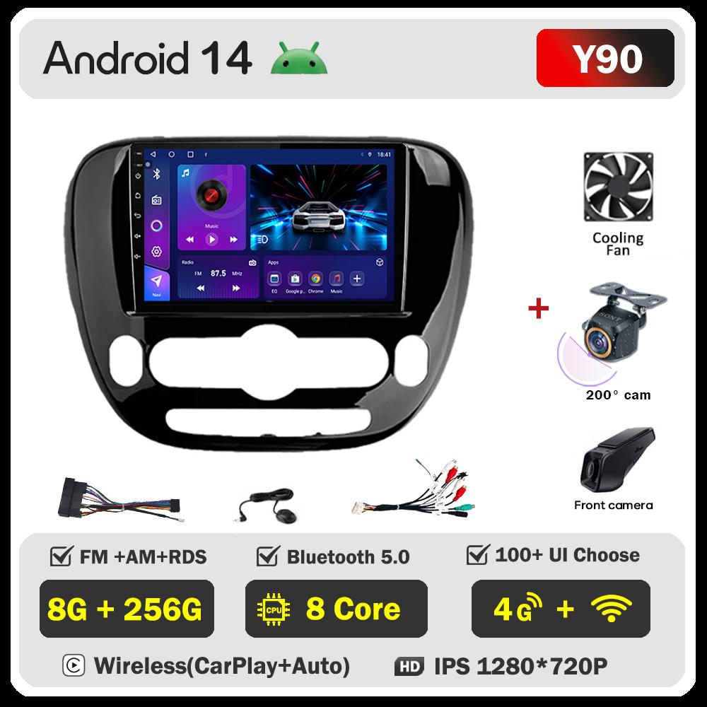 For KIA Soul 2013-2019 Car Radio Player Car Carplay Screen Autoradio Mirror Link Car Intelligent Systems Touch Screen AutoMotive