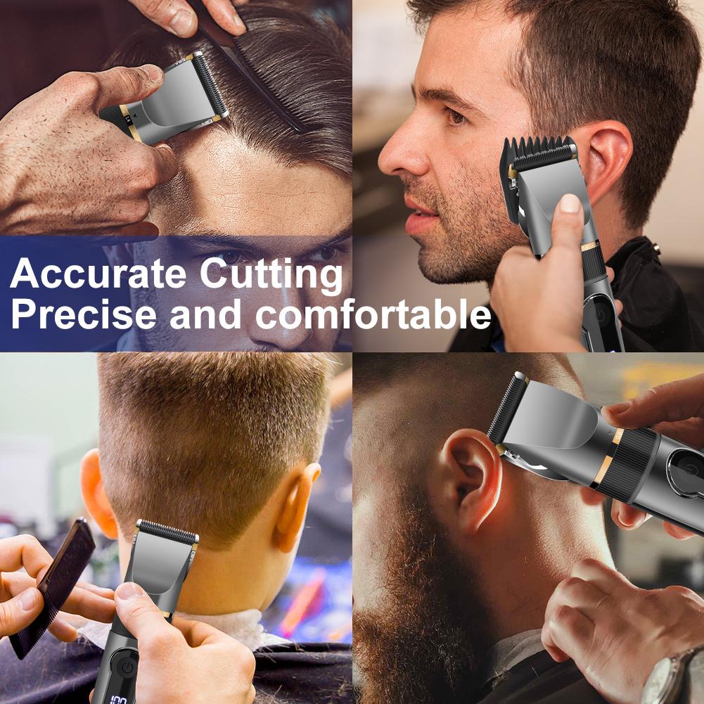 Mens Hair Clipper Corded Hair Clipper Hair Cutting Kit Pro Hair Clippers for Men