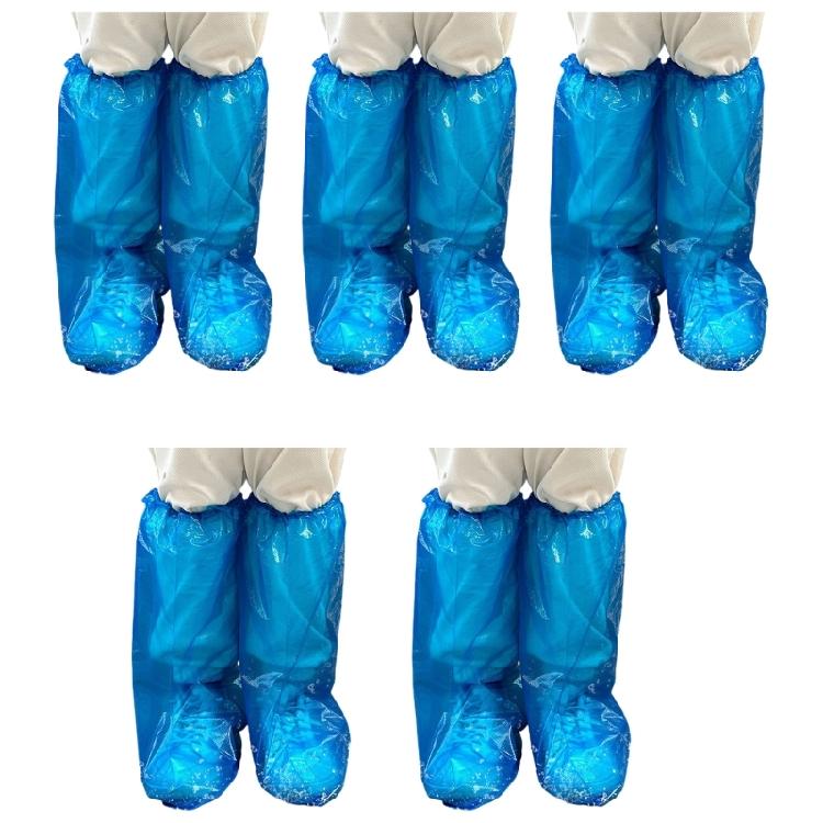 

Pack Of 10 Rainproof Shoe Covers Water Resistant Shoe Boot Covers 15Inch Long Thickened Shoe Boot Protectors Covers глибокий/кольору моря