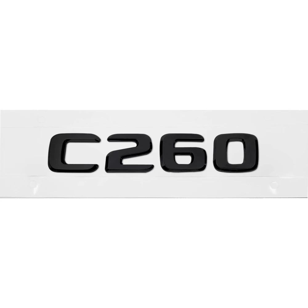 ABS Plastic C230 C250 C260 Trunk Rear Logo Badge Emblem Sticker For Mercedes Benz C Class W201 W202 W203 W204 W205 DF5