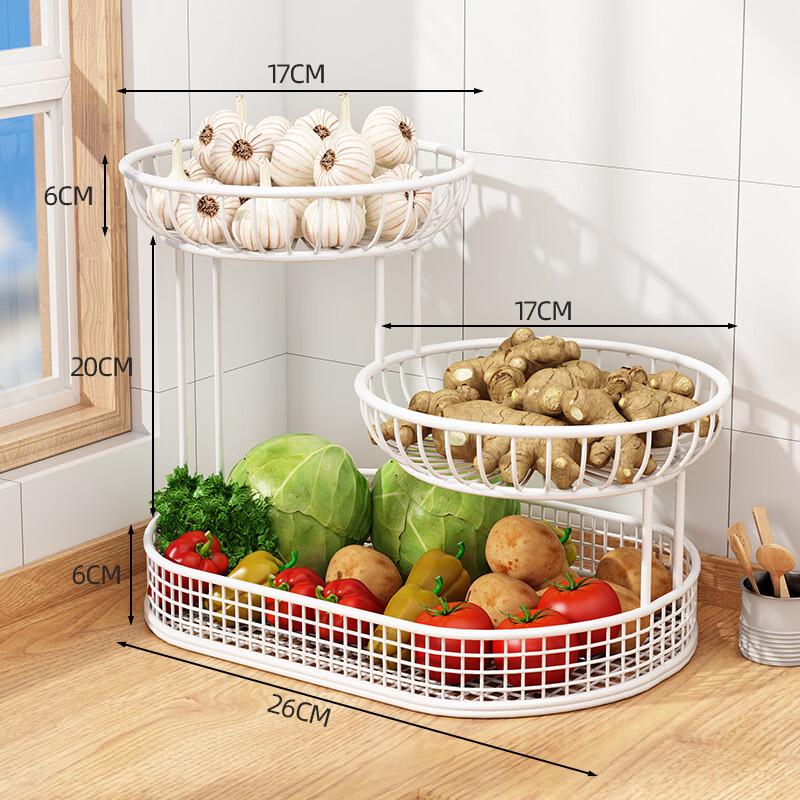 Элегантная многоярусная корзина для фруктов и закусок