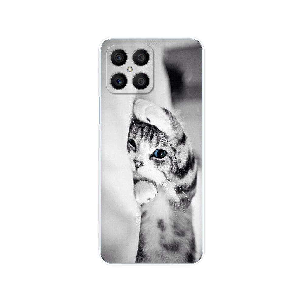 Husa pentru Honor X8 Husa din spate pentru HonorX8 Husa Honor X 8 Husa transparenta pentru telefon Geanta de protectie Tpu Husa din silicon moale Bara de protectie
