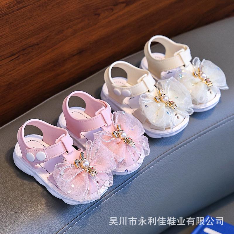 

Original girls sandals for summer, closed-toe toddler princess shoes for baby girls learning to walk88+S 16-20Code（No free shipp