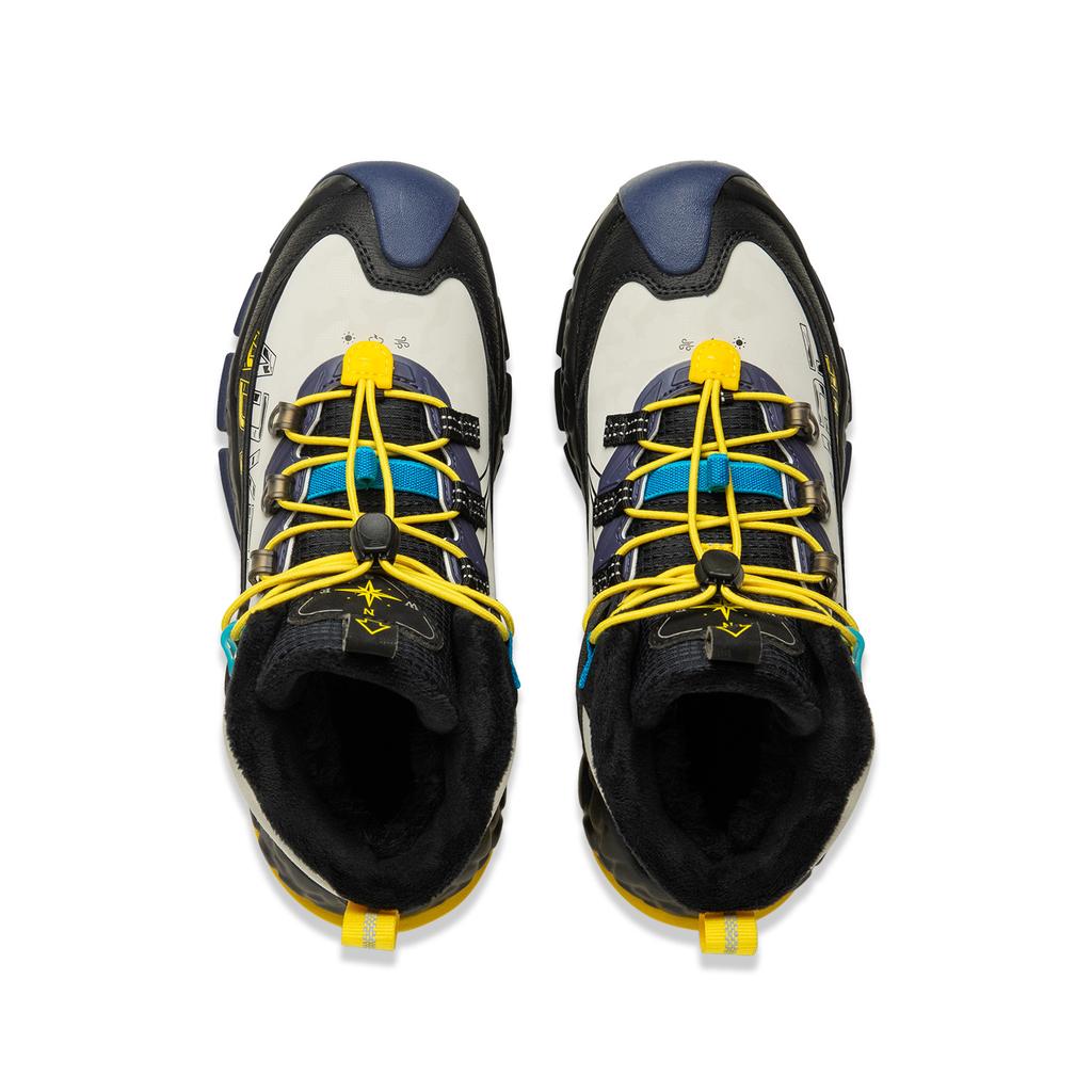 Li Ning Kids Outdoor Series Non-Slip Wear-Resistant Shock Absorbing Warm Fleece Kids Outdoor Shoes Kids Shoes Black YKEU002-31