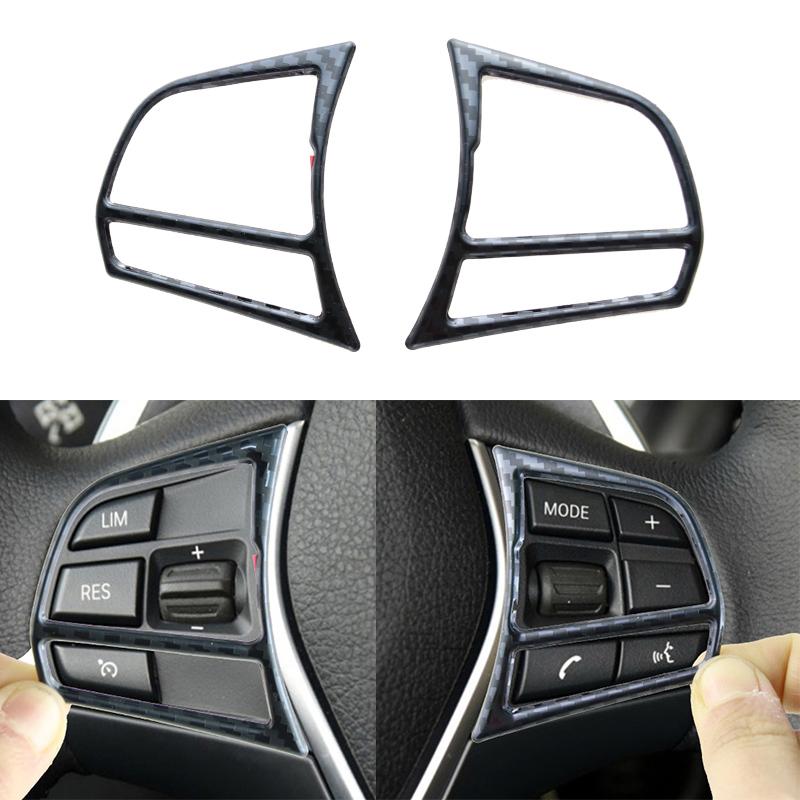 

Аксессуары для BMW F20 F21 F30 F34 F32, аксессуары для интерьера из углеродного волокна, кнопки на руле, наклейки на рамку, чехлы, отделка Carbon fiber