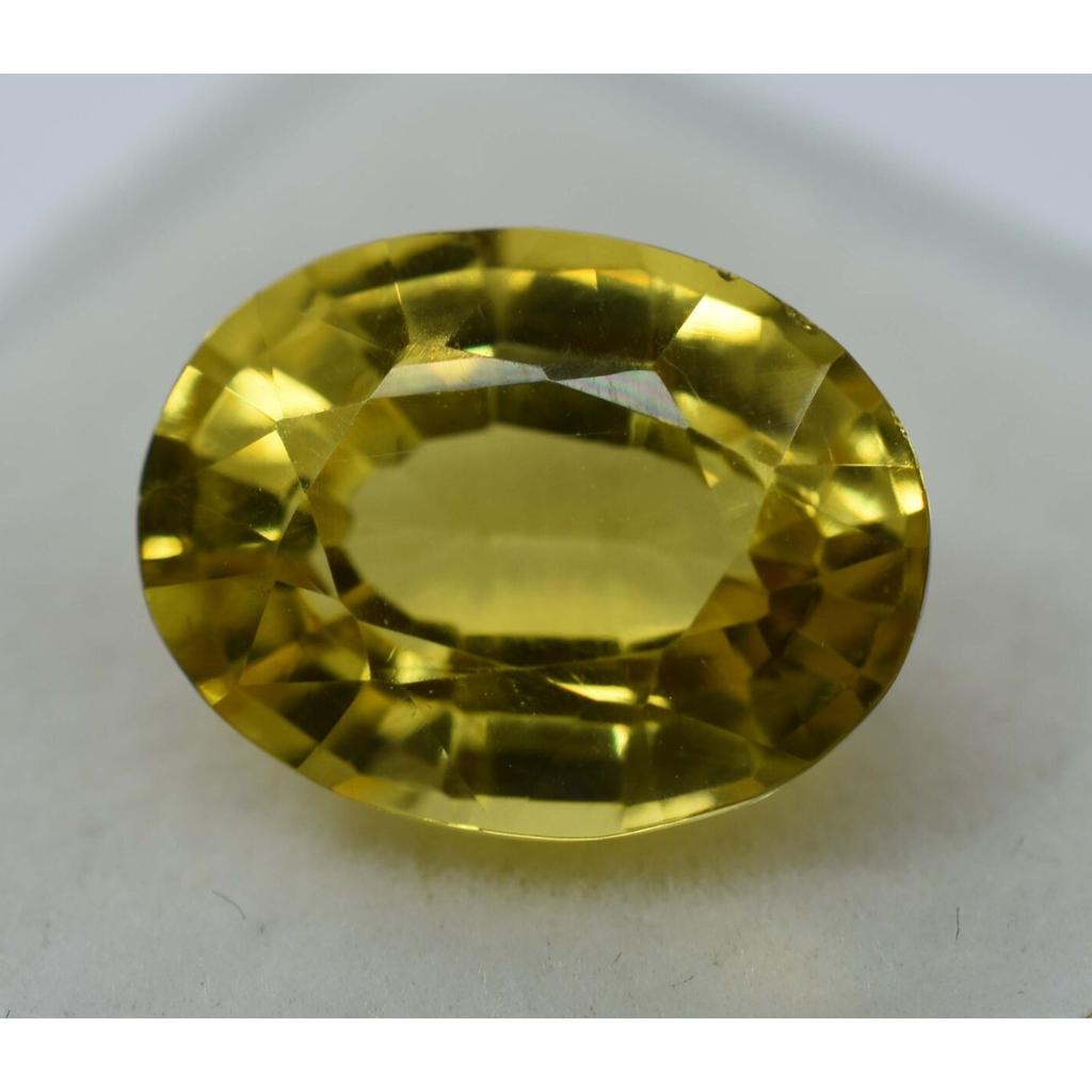 Ausgezeichnete Qualität 10,12 Karat Gelber Saphir Naturstein Ovaler Schliff