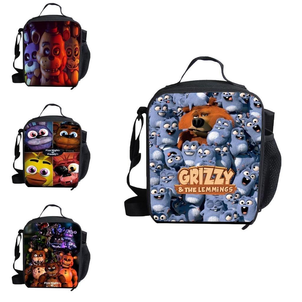 Five Nights At Freddy's Szkolna Torba Termiczna na Lunch na Zewnątrz Trwały Materiał Poliestrowy Izolowany Pakiet