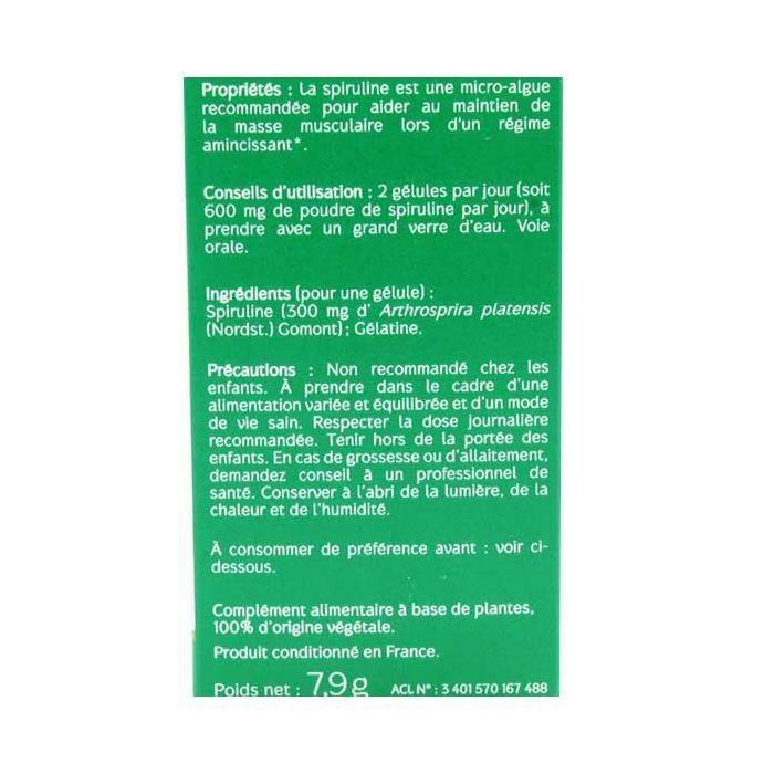 Naturactive Spiruline 20 gélules
