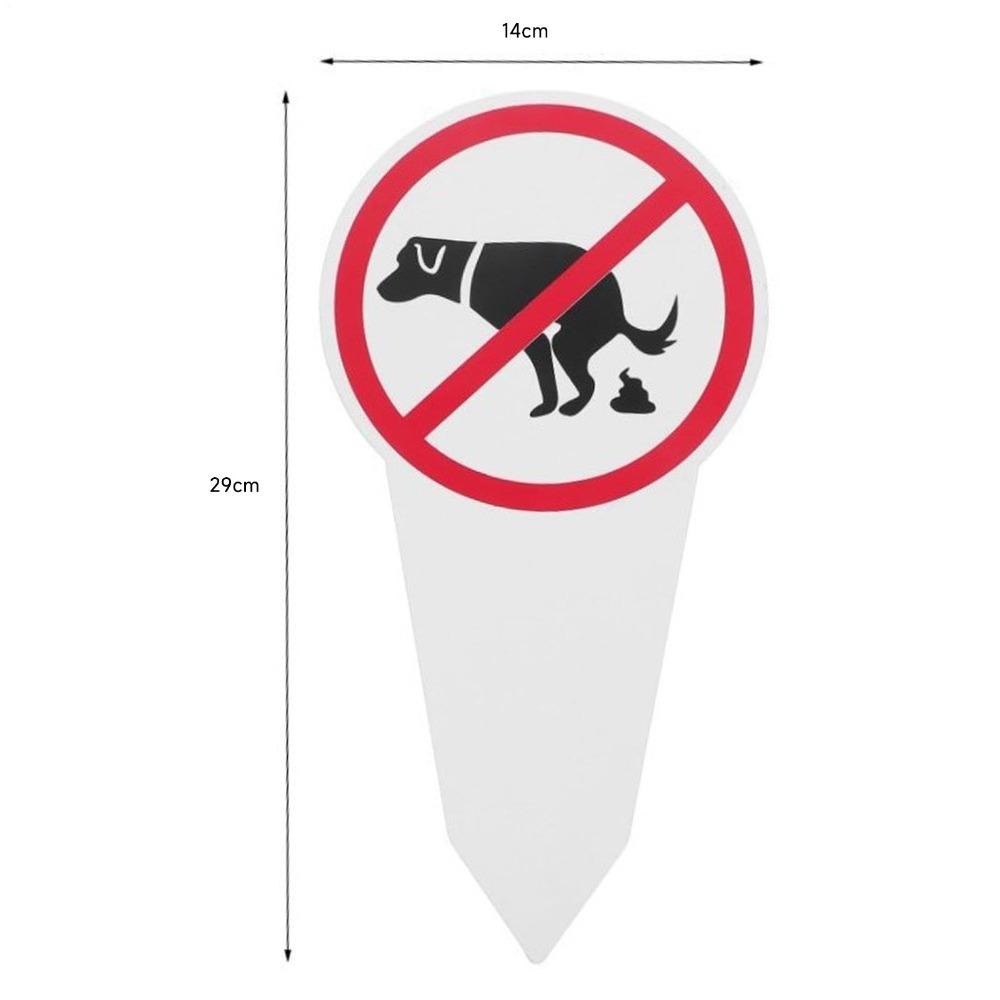 Hot Double Sided No Dog Poop Sign Chevron Board Painted Dog Walking Warning Sign Stake Sign Weatherproof No Pooping Sign Park