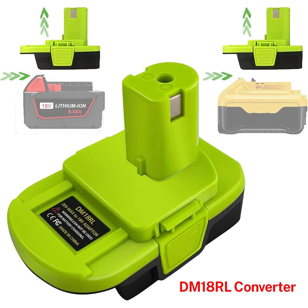 MT20RNL DM18RL Adapter For Makita/Dewalt/Milwaukee 18V Lithium battery Convert to For Ryobi 18V Power Tool Converter