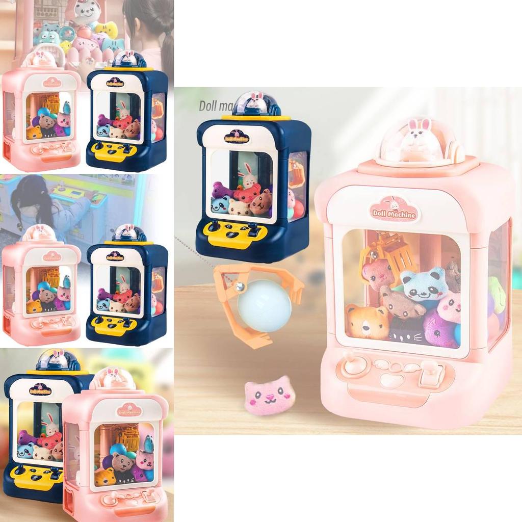 Children's Mini Home Claw Machine With Plush Toys And Gumball Capsules Fun Gift For Boys And Girls
