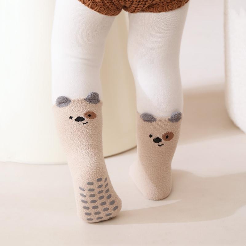 Baby Toddler Boy Girl Socks Warm Children's Floor Home Socks Anti Slip Casual Cute Kids Socks For Girls Boys 0-5Years Autumn Winter