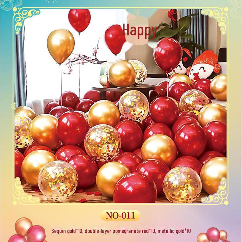 Celebrity Red Sequin Balloon Set - Perfect for Birthdays, Weddings & Parties
