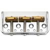 Musiclily Ultra 10.8mm Short Telecaster Bridge, 3-Way, Brass Saddles, Aluminum Plate, for Vintage TL Electric Guitars, Chrome