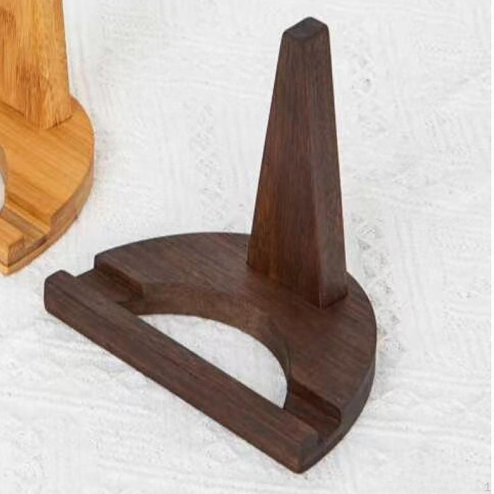 

Creative Wooden Storage Organiser for Plate Displaying Black Walnut Color