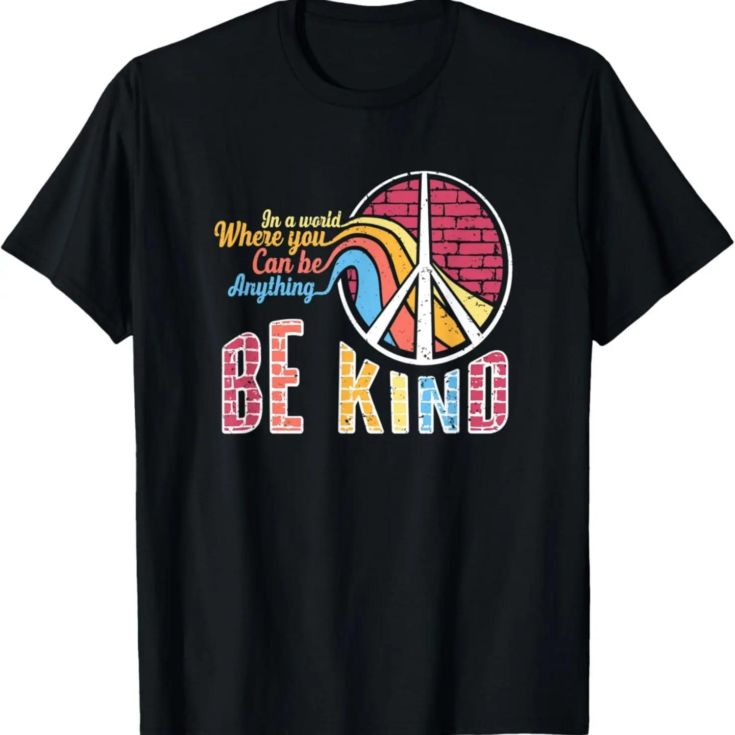 

In A World Where You Can Be Anything Be Kind LGBT Pride T-Shirt XXXXXL чорний