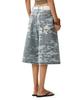 Deketeuumeon Camouflage Bermuda-Hose Dcwpt025Hellblau