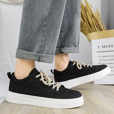 Chaussure Homme Marron Printemps Automne Toile Grosse Chaussures Décontractées pour Hommes Offres Promotionnelles Taille 44 Designer Luxe Loisirs Vente Baskets
