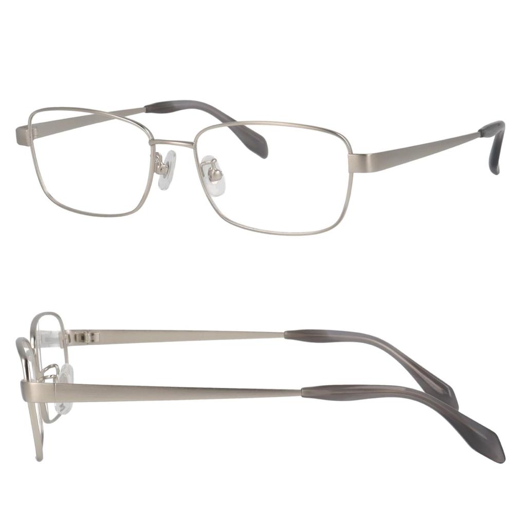 Reading Glasses Bremen Stylish Blue Light Cut Fine Power Development Low Distortion Aspherical Lens Metal Square Case Included Lightweight Shirring