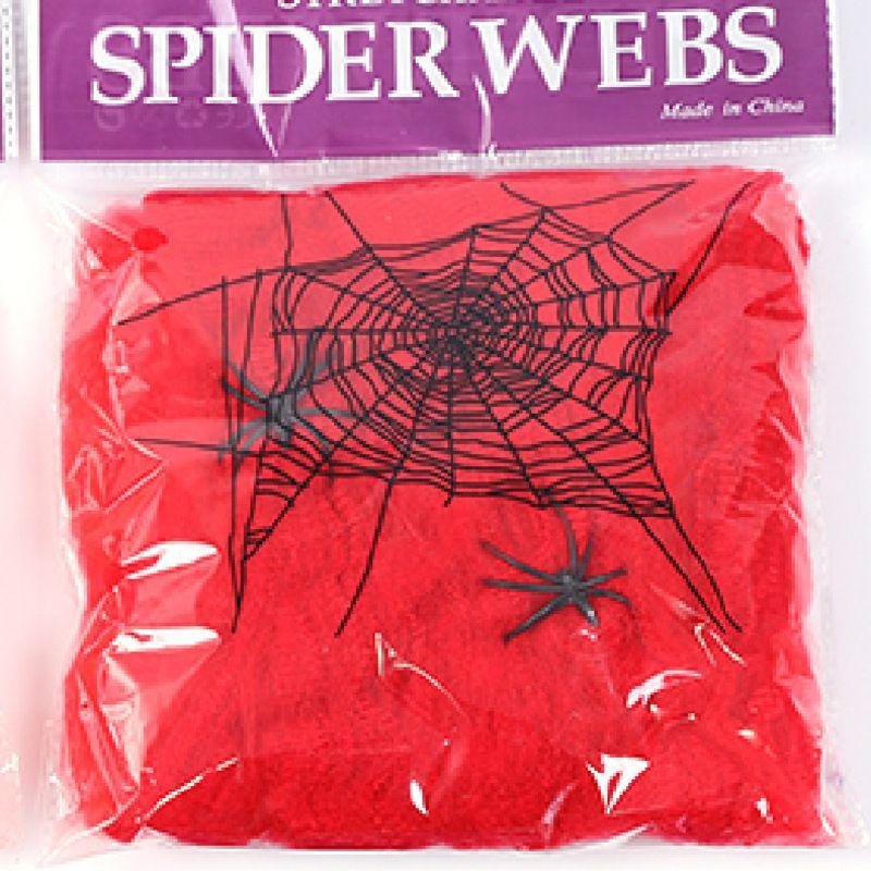 2 Spider Web Spiders Halloween Party Decorations Retractable Spider Dress Fancy