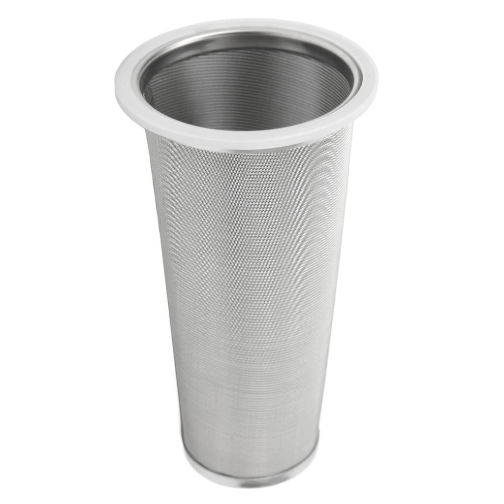 304 Stainless Steel Cold Brew Coffee Filter Cone Mesh with White Rubber Circle Coffee Brew Infuser