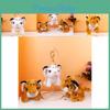 Entzückender Plüschtiger Schlüsselanhänger Spielzeug Perfekt Für Kinder Gemütliches Weißer Tiger Geschenk Mit Silbernem Clip
