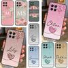 Shinee Hearts Custom Name Initials For Huawei Honor X9a X7 X8 X9 50 70 P20 P40 P30 Lite Mate 50 Pro Nova 5T P Smart 2021 Case