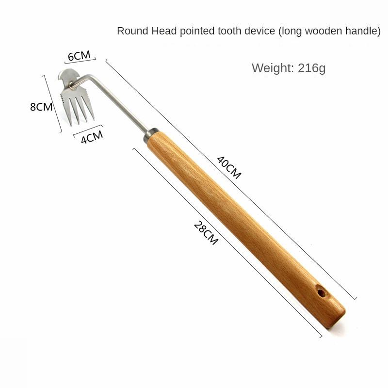 Portable Gardening Weeding Tool Hook Grass Pull Grass Artifact Durable And Sturdy Stainless Steel Shovel Innovative Outdoor Tool