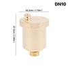 Dn10/Dn15/Dn20/Dn25 Brass Material Automatic Exhaust Release Valve Standard Male Thread Pressure Release Air Vent Valve