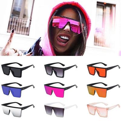 Vintage Cool Oversized Sunglasses One Piece UV400 Protection Big Frame Shades Eyewear for Women & Men