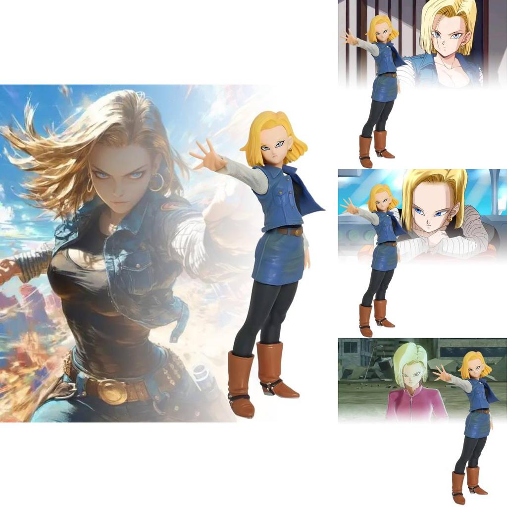 Oszałamiająca Figurka Siedmiu Smoczych Kul Super Saiyan Android 17 i 18 Model PVC