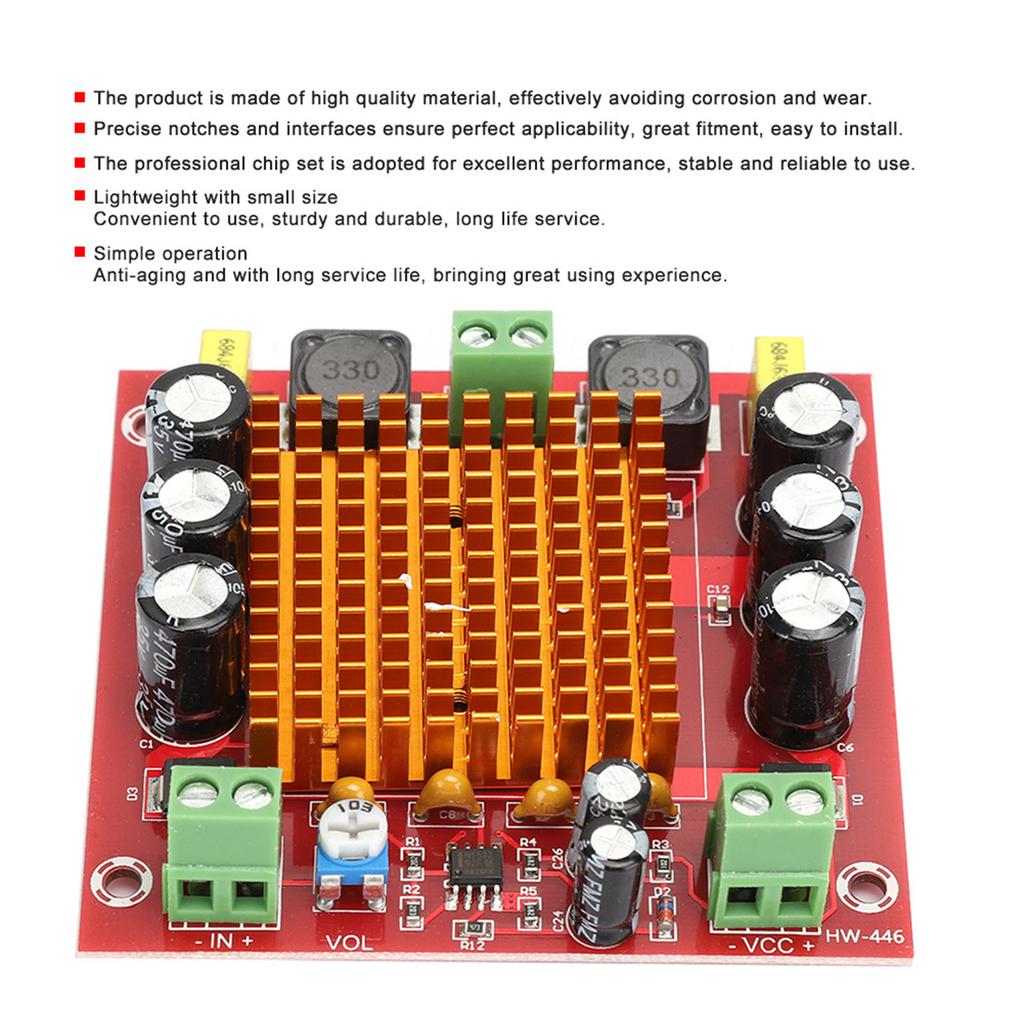 HW‑446 Einkanal 150W Ausgang TPA3116DA Chip Digitales Audio Leistungsverstärker Board