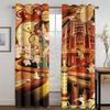 Chinese Shanghai City Girl Cheongsam Opera Window Curtains Kids Bedroom Living Room Hall Treatments Kitchen Decor Drape Blinds