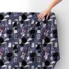 Royal Samt Stoff Polyester Zum Nähen - Motiv Paris