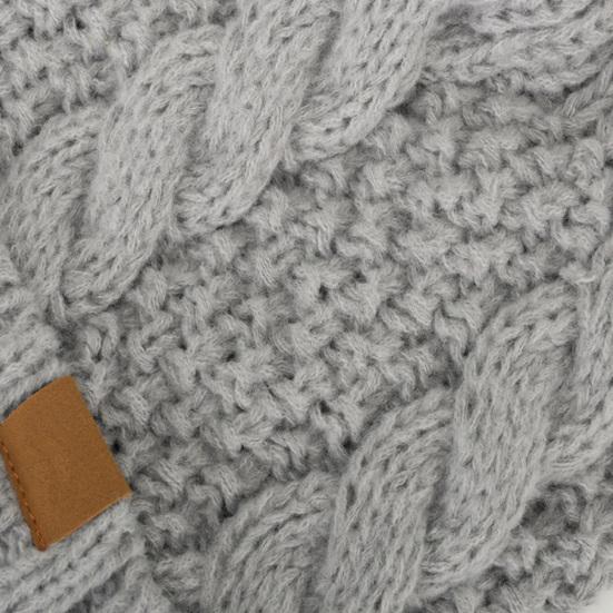 Conjunto de Chapéu e Cachecol Feminino 2 Peças/Conjunto Cor Sólida Textura Torcida Quente Térmico Tricotado Chapéu Cachecol de Pescoço Conjunto Acessórios de Inverno para Exterior